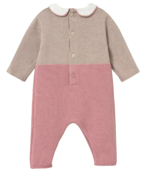 Two-Tone Pink Romper