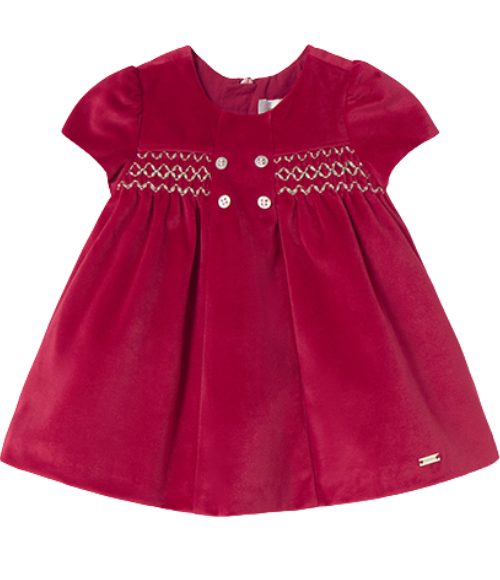 Cherry Red SS Velvet Dress