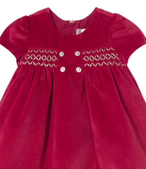 Cherry Red SS Velvet Dress