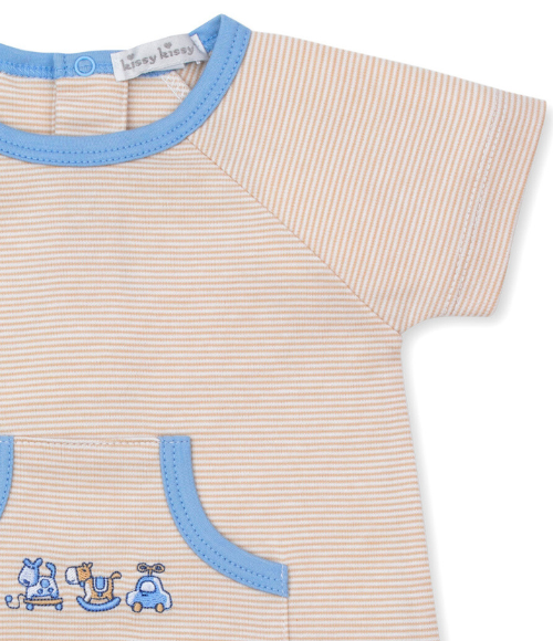Kissy Vintage Toy Striped Playsuit