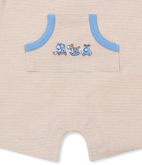 Kissy Vintage Toy Striped Playsuit