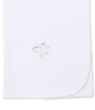 Kissy White & Silver Riding Rockers Blanket