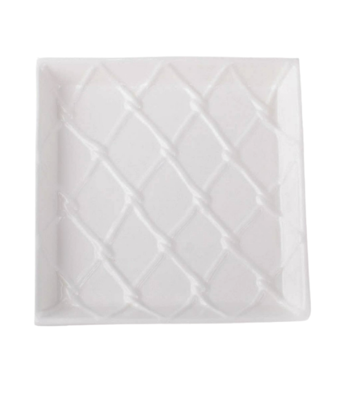 White Textured Napkin Trays