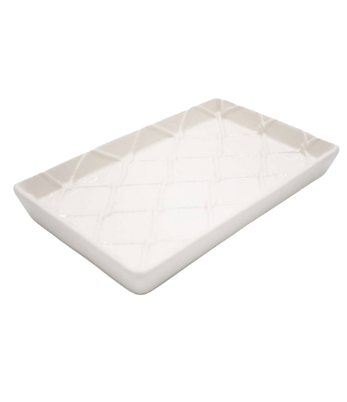 White Textured Napkin Trays