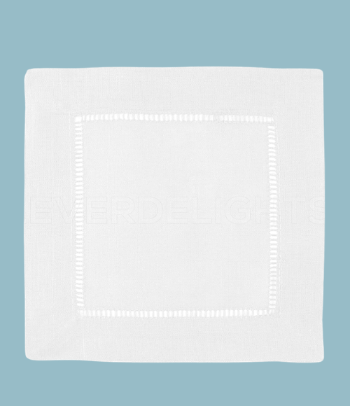 Colored Linen Cocktail Napkins, Set of 4