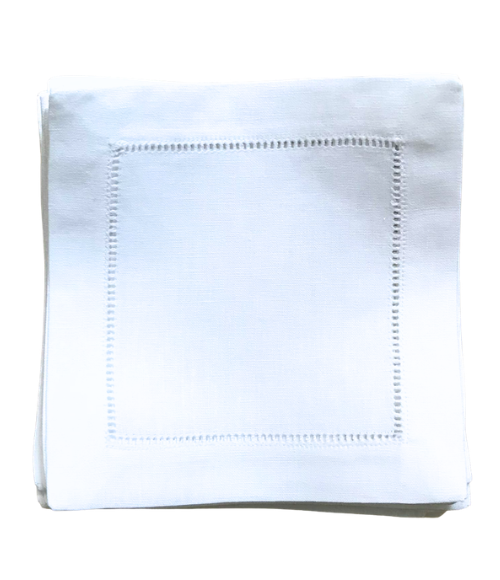 Colored Linen Cocktail Napkins, Set of 4