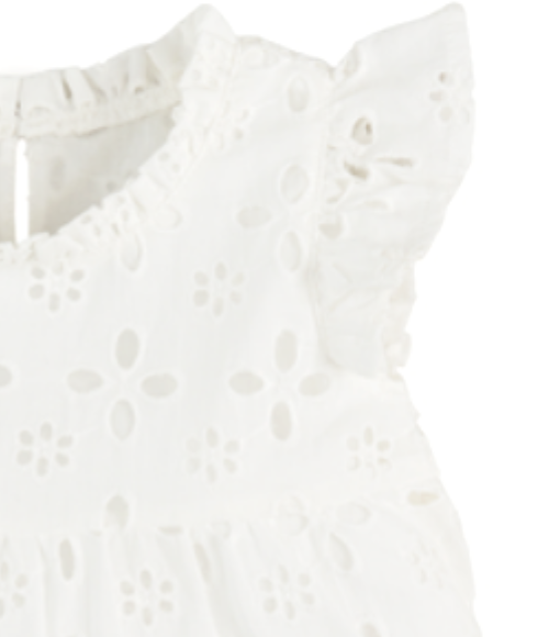 White Lula Eyelet Dress