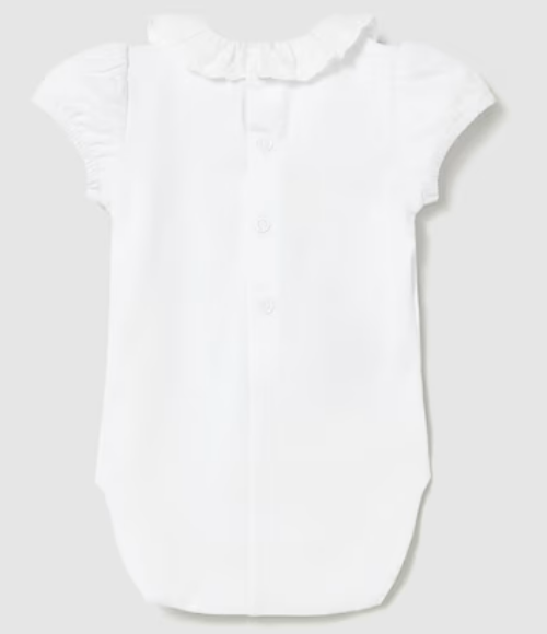 White Ruffled Bodysuit