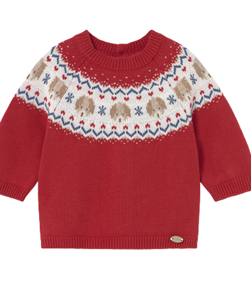 Chery Red Puppy Sweater