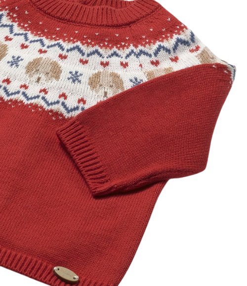 Chery Red Puppy Sweater