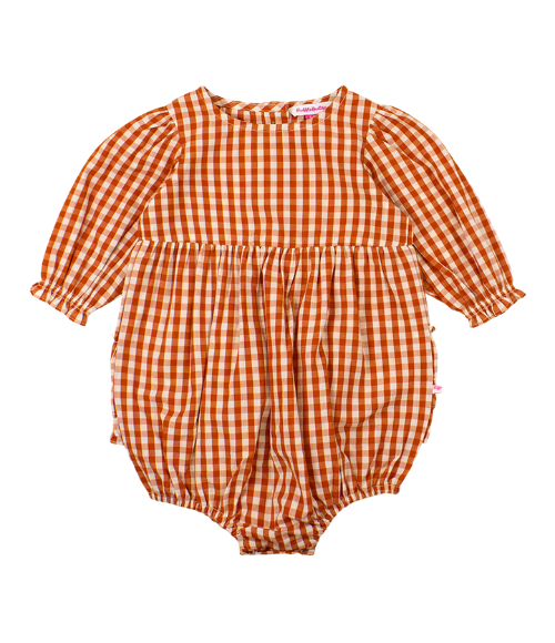 Burnt Orange Gingham Bubble