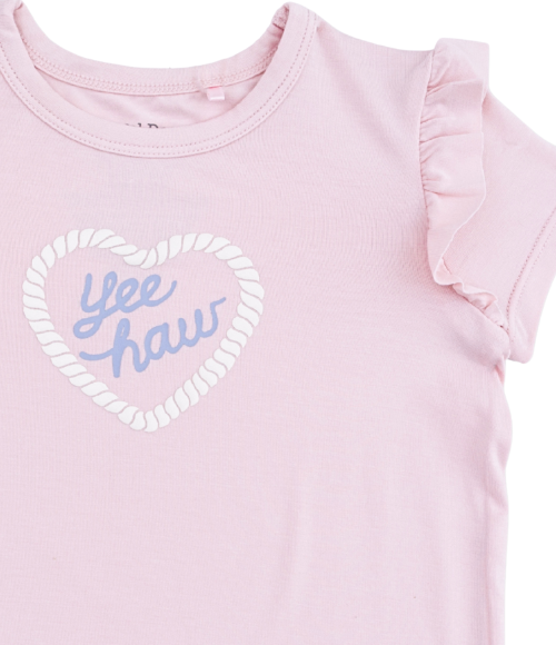 Yee Haw Cowgirl Ruffle Tee