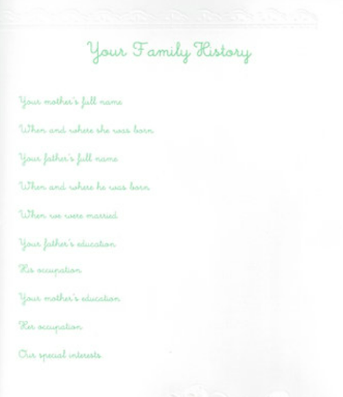 Monogrammed Baby Book