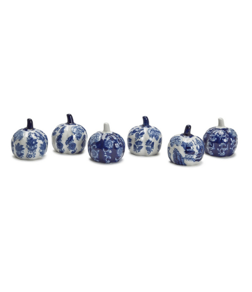 Blue and White Petite Pumpkins