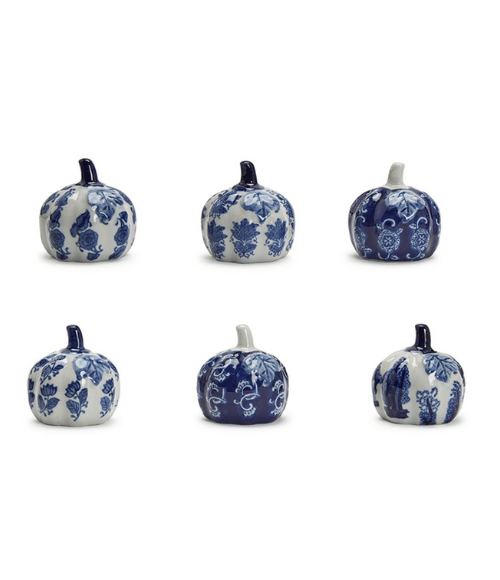 Blue and White Petite Pumpkins