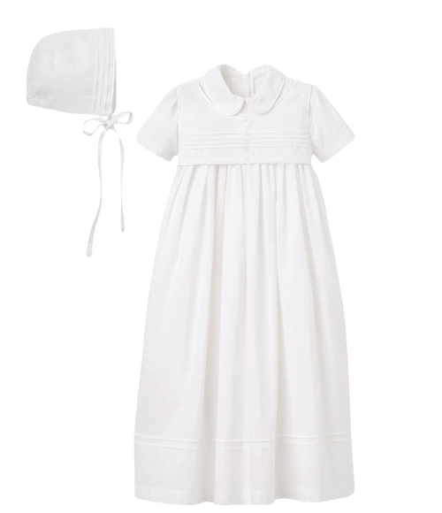 Boys' Gown & Bonnet Christening Set Boys