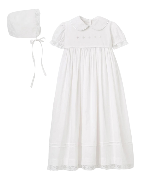 Girls' Gown & Bonnet Christening Set Girls