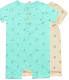 Henry Henley Romper - Multiple Colors