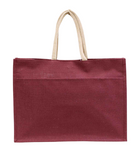 Jute Pocket Tote - multiple colors