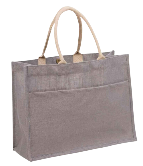 Jute Pocket Tote - multiple colors