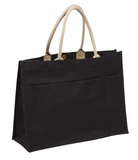Jute Pocket Tote - multiple colors