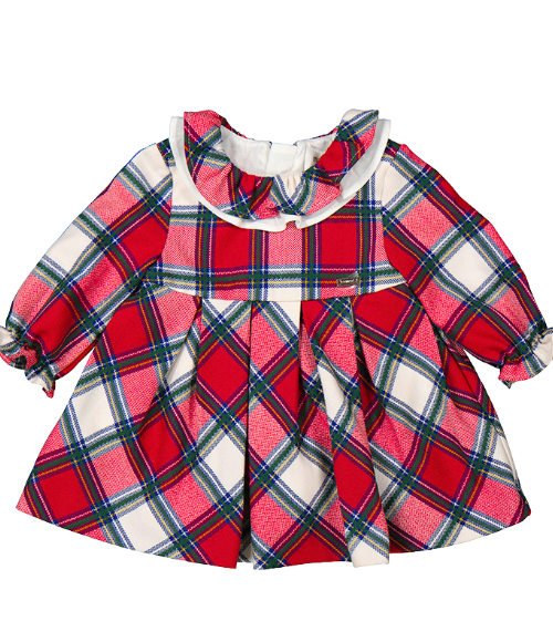 Long Sleeve Plaid Dress