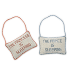 The Prince / Princess is Sleeping Hand-Beaded Pillow Door Hanger