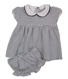 Bambinos Trinity Twirl Dress - SS Navy Stripe