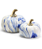 Blue and White Marbled Pumpkins