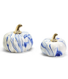 Blue and White Marbled Pumpkins