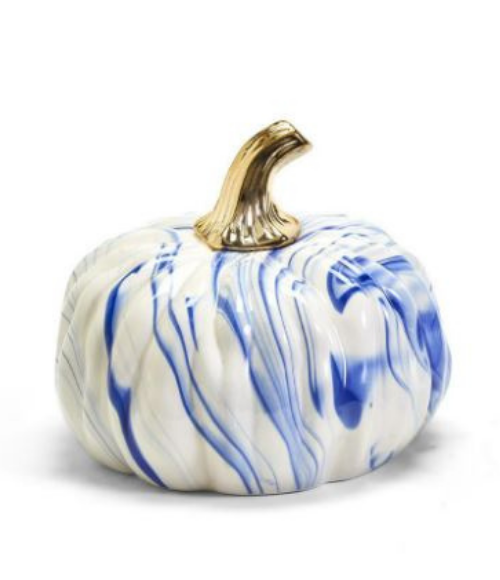 Blue and White Marbled Pumpkins Blue and White Marbled Pumpkins