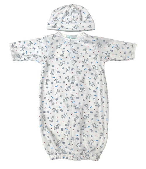 Preemie - Dog Spot Convertible & Hat Set Preemie - Dog Spot Convertible & Hat Set