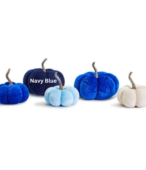 Velvet Decorative Pumpkins