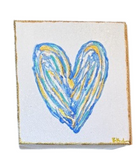 Hand Painted Heart Canvas Art