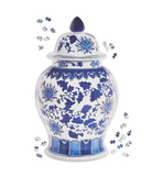 Chinoiserie Ginger Jar Shape Jigsaw Puzzle