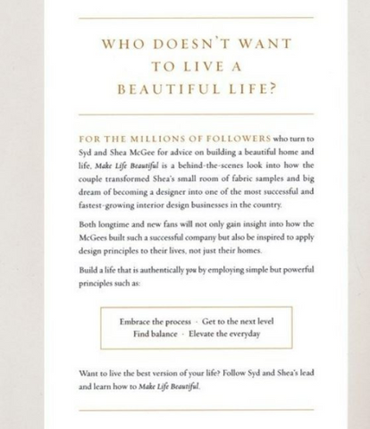 Make Life Beautiful Book