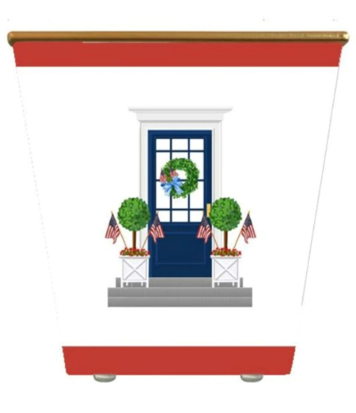 Patriotic Front Door Cachepot Candle Patriotic Front Door Cachepot Candle