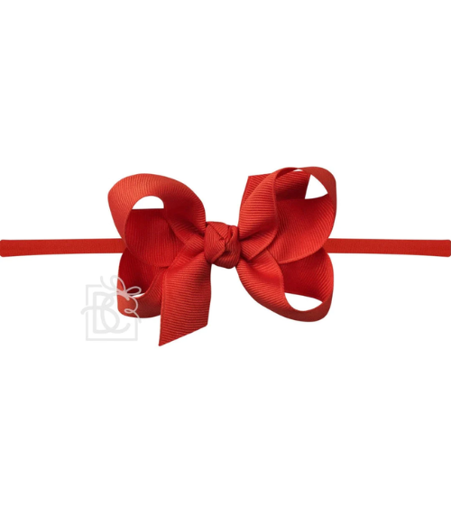1/4 1/4" Headband w/Signature Grosgrain Bow