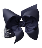 Dark Navy Grosgrain Bow