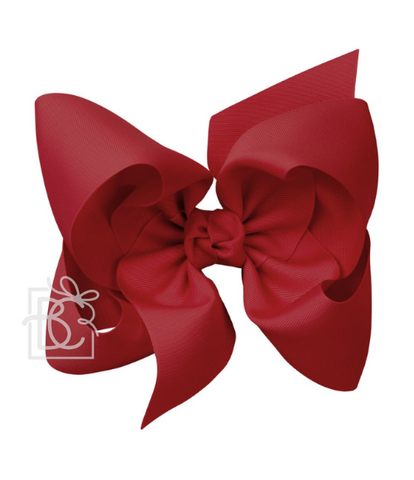 Cranberry Grosgrain Bow