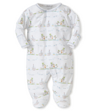 Kissy Preemie Noah's Print Footie & Hat