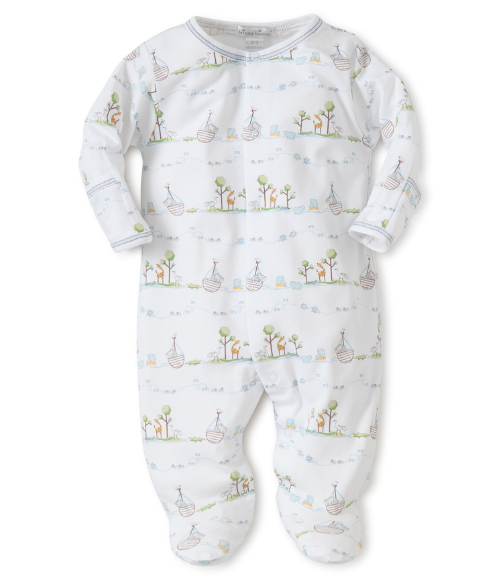 Kissy Preemie Noah's Print Footie & Hat