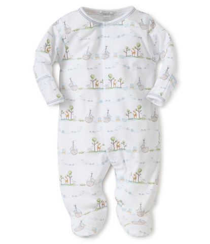 Kissy Preemie Noah's Print Footie & Hat