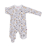 Magnetic Slow Living Organic Footie, 0-3M