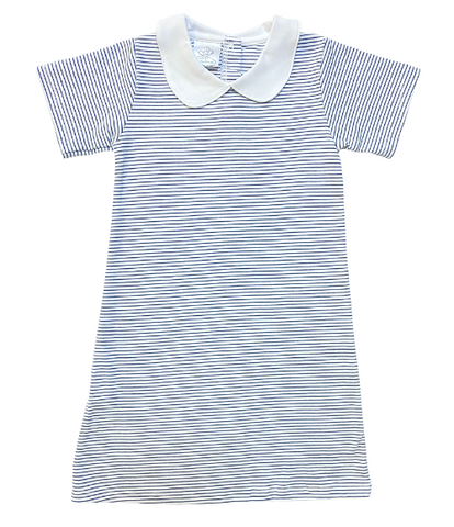 Bambinos Paris Play Dress - SS Navy Stripe (5T & Up)