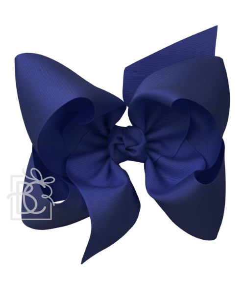 Navy Grosgrain Bow