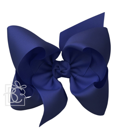 Navy Grosgrain Bow
