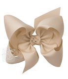 Oatmeal Grosgrain Bow