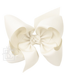Antique White Grosgrain Bow
