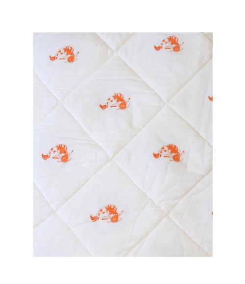 Blue Orange Nursery Bedding Baby Blanket